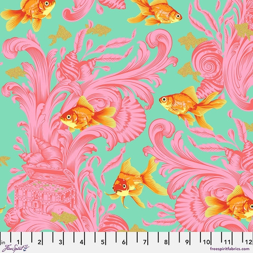 Tula Pink - Bestie -Treading Water - Blossom